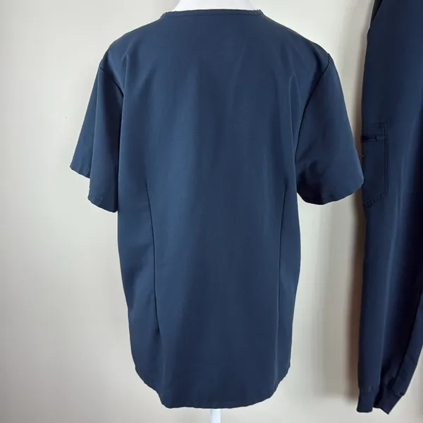 Figs Navy Blue Scrub Top & Pant Set Size XL Top & Large Bottom - Image 5