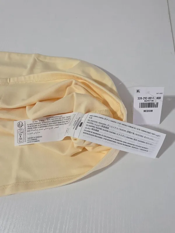 Hollister Soft Stretch Seamless Fabric Tube Top - Butter Yellow - Women's Size M - Image 7