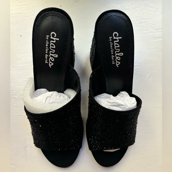 NEW Charles David Reveal Mules / Heeled Sandals Size 7 - Image 5
