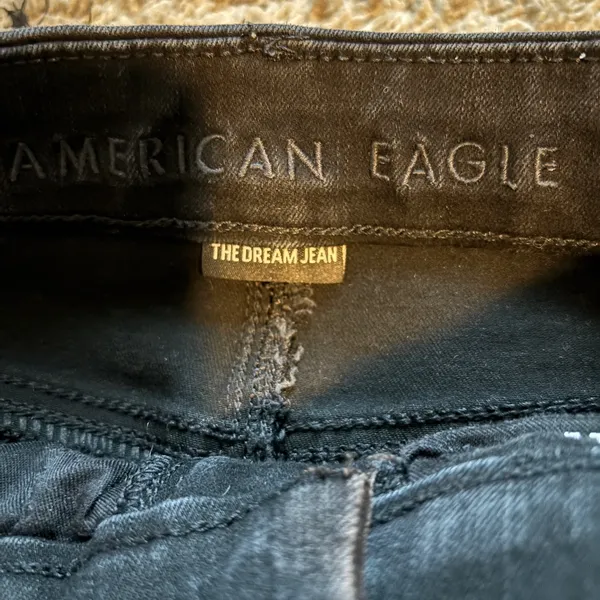American Eagle Outfitters Black Distressed Jeggings - Image 4
