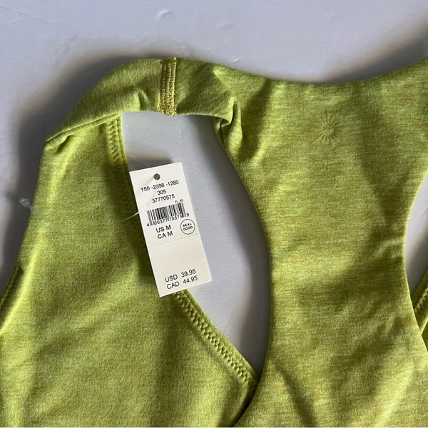 OFFLINE By Aerie The Hugger Racerback Sports Bra Batalia Green Size M NEW - Image 6