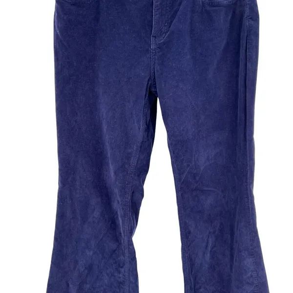 Free People We The Free Jayde Cord Flare Pants Raw Hem‎ Blue Size 29 - Image 3