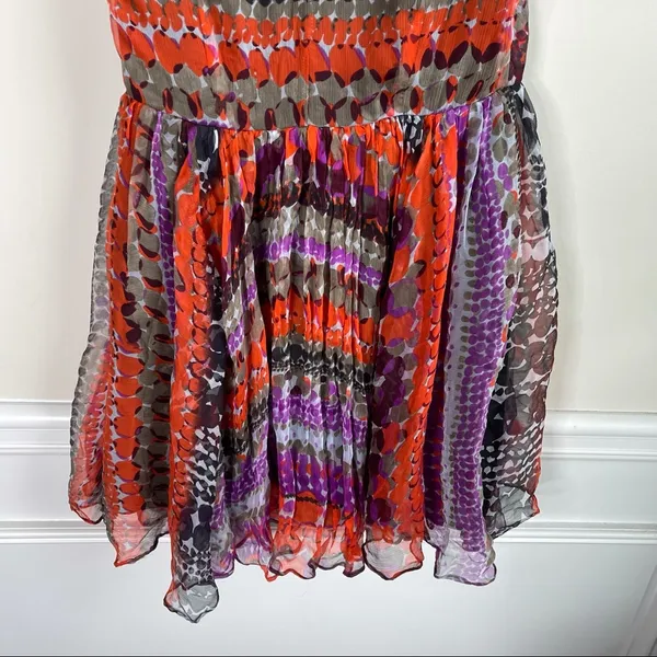 Anthropologie Greylin pleated sleeveless fit n‎ flare dress size XS - Image 6