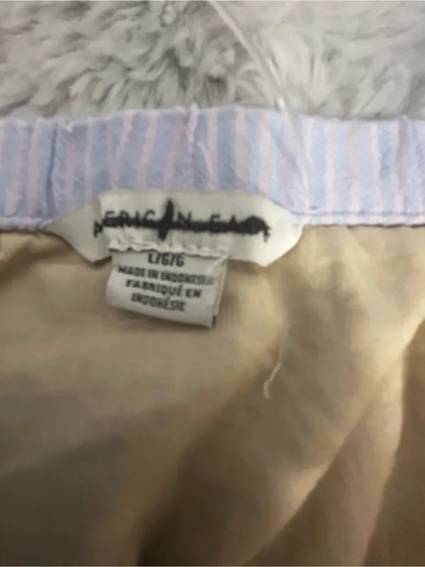American Eagle Striped Lavender Button-Front Cropped Cami - Image 5