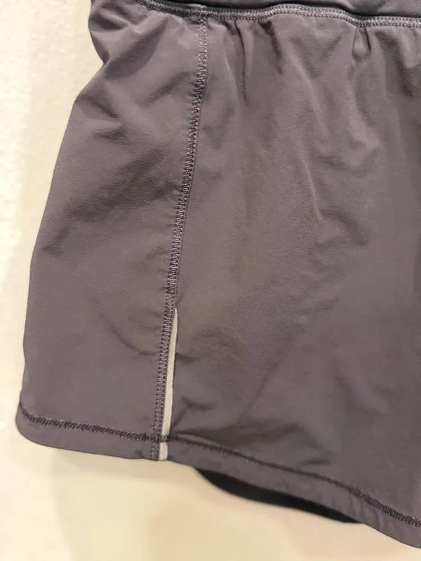 Lululemon‎ Black Athletic Tennis Golf Skort Size 4 Built-In Shorts Running - Image 3