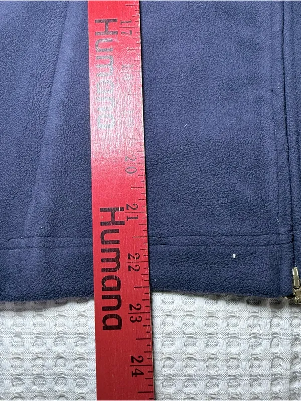 LILLY PULITZER Fleece Sweater Jacket Women Small Blue Full Zip Pockets Stretch - Image 5