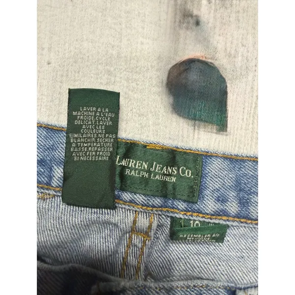 Lauren Ralph Lauren Vintage Light Wash Straight Leg High Rise Jeans Size 10 - Image 6