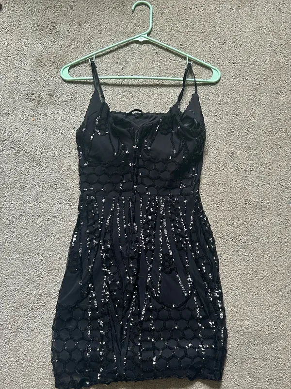 Windsor Black Sparkly Dress - Image 2