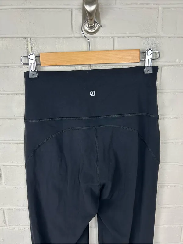 Lululemon Black High Rise Flare Leggings Size 6 - Image 8