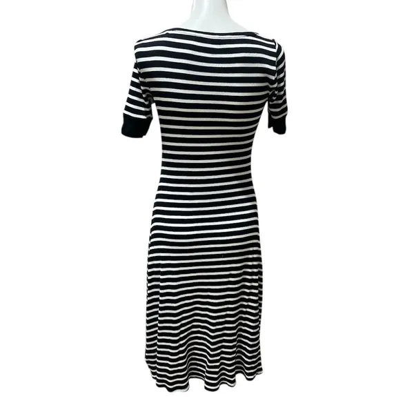 Lauren Ralph Lauren Women's Striped Bodycon Dress Black & White Standard Size S - Image 2