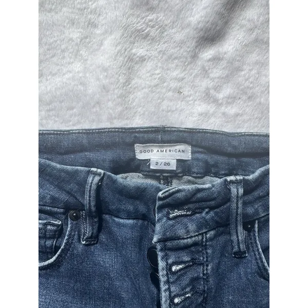 Good American GOOD LEGS STRAIGHT GLS270T BLUE007 Size 2/26 - Image 11