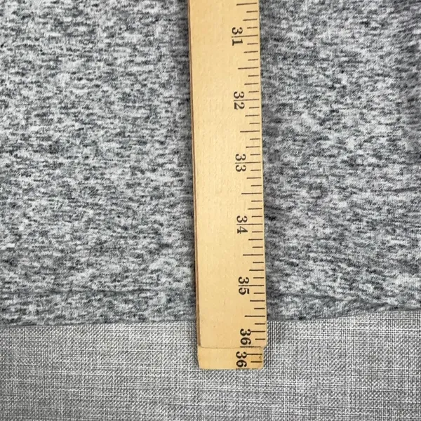 Athleta Dress Womens Small Gray Jersey Sheath Pleated Cap Sleeve Knee Length - Image 4