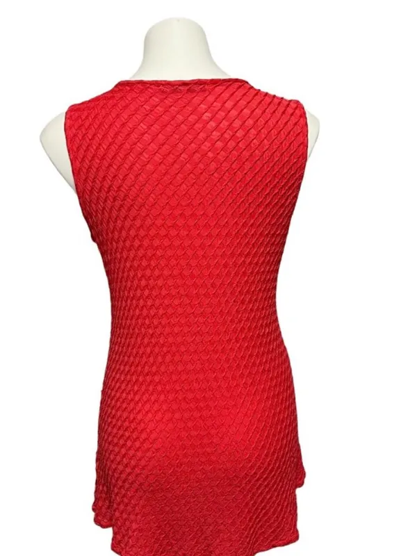 Cut Loose v neck honeycomb knit textured tank - Image 3