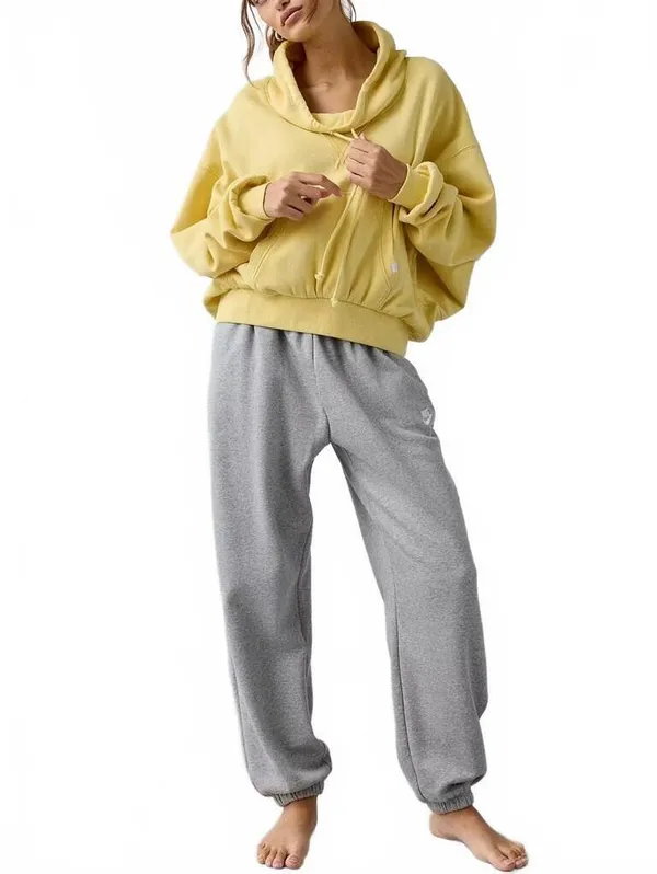 UO Out From Under Hear Me Out Drawstring Mockneck Pullover Urban Outfitters Sm - Image 3