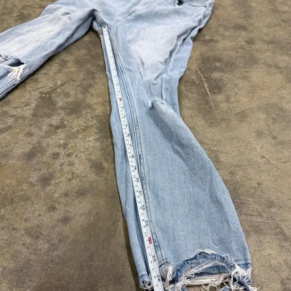 Abercrombie & Fitch the ankle straight ultra high rise distressed jeans - Image 5