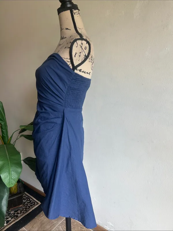 Hello Molly Strapless Blue Mini Dress Size 6 NWT - Image 5