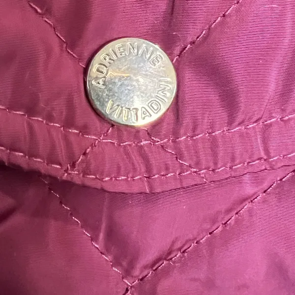 Adrienne Vittadini Women’s Quilted Vest - Burgundy - Size Large - Image 7