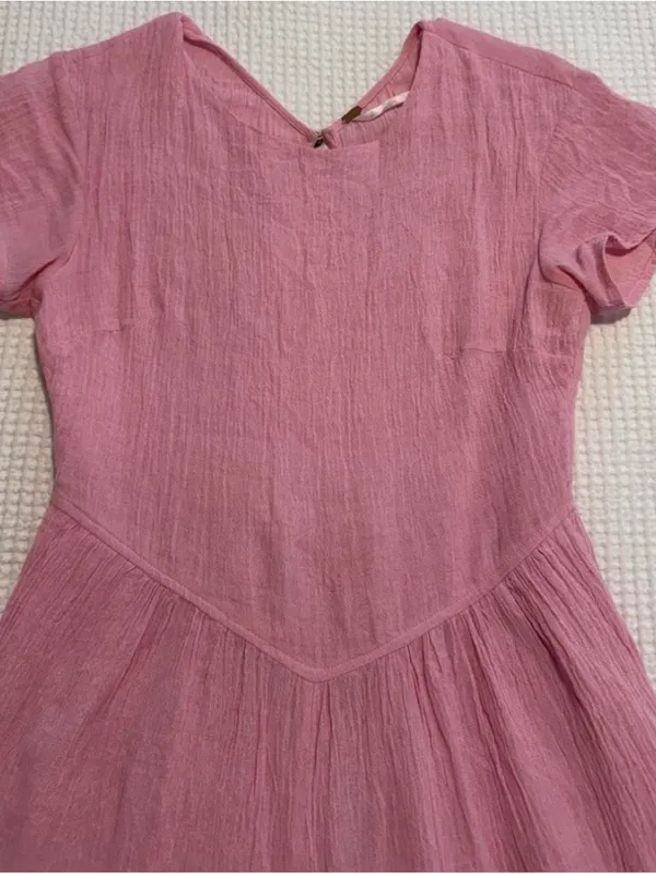 Free People Tierra Crinkle Jumpsuit — Pink Flamingo (Size S) - Image 3