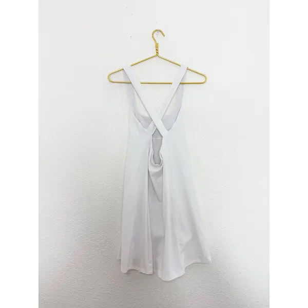 Outdoor Voices Cross Back Dress Size Small Built Shorts Off White Tennis Workout - Image 15
