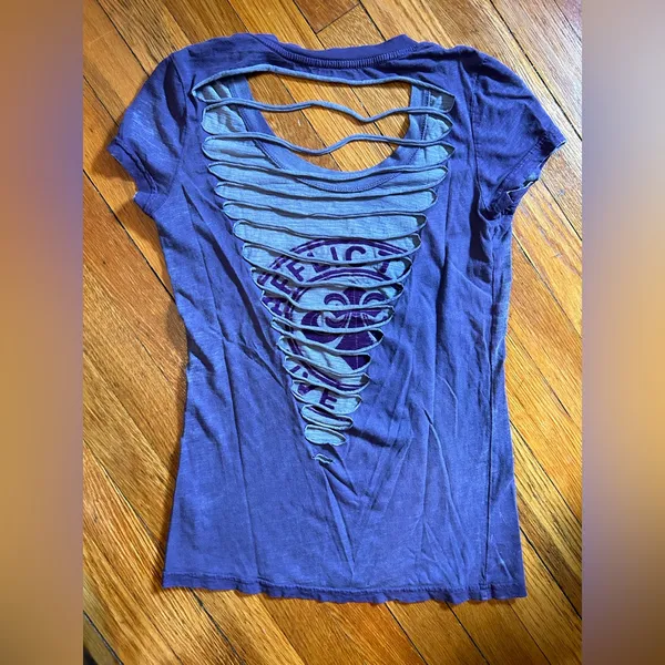 Affliction *Reversible* Cutout Tee - Image 5