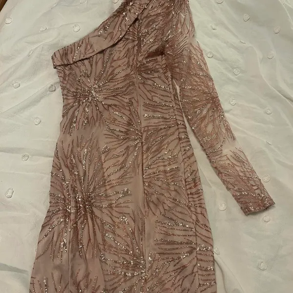 Hello Molly Pink Sparkly Mini Dress - Image 4