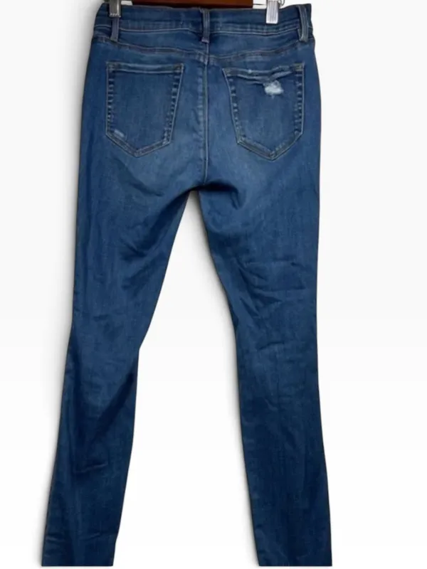 PacSun Blue Ripped High-Rise Skinny Jeans - Women - Image 4