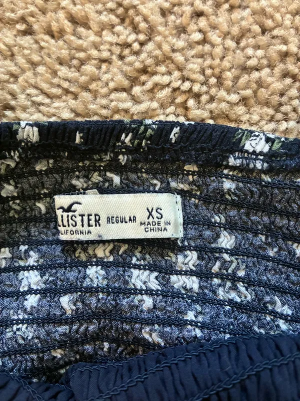 Hollister Floral Dress Mini Navy - Image 4