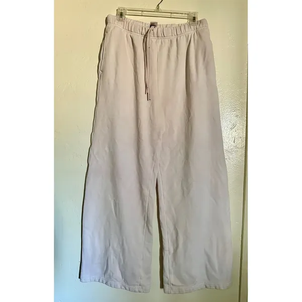 Good American Candy Pink Wide Leg Sweatpants‎ Size L - Image 2