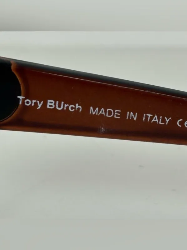 TORY BURCH Logo Brown Gradient Oversized Sunglasses - Image 11