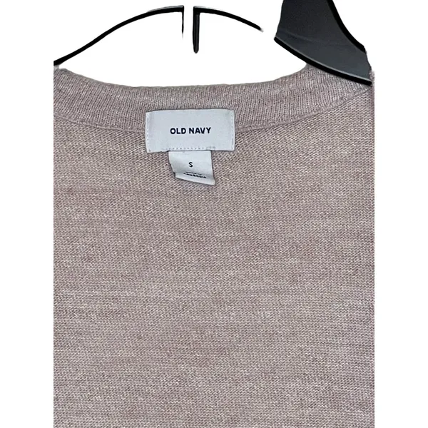 Old Navy Women's Cardigan Open Front 3/4 Sleeve‎ Tight-Knitted Gray Sz. Small - Image 2
