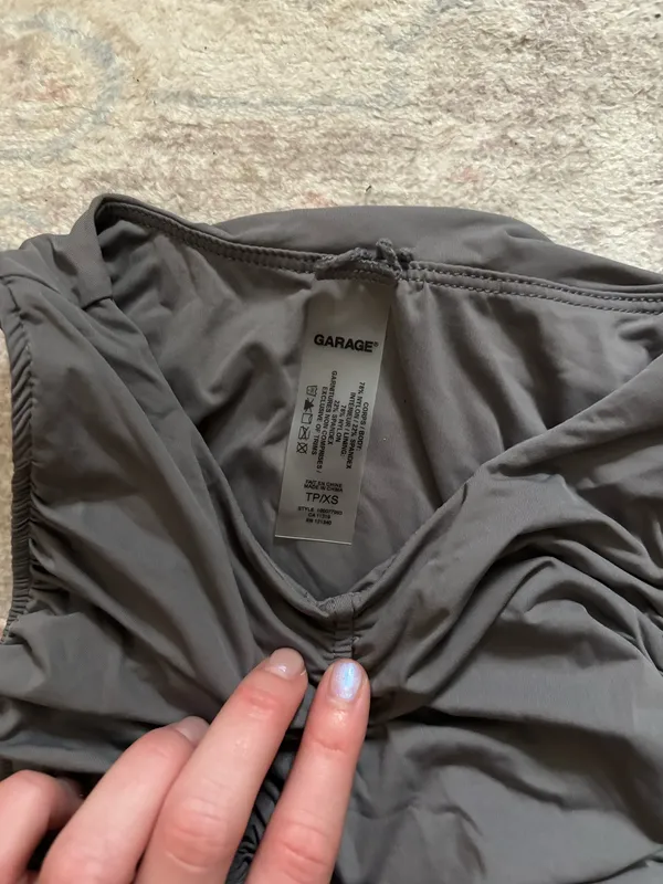 Garage Gray Runched Top  - Image 3