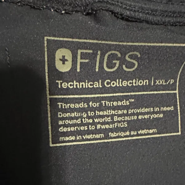 FIGS Navy Jogger Scrub Pants XXL/P Petite – Comfortable Medical Scrubs - Image 3