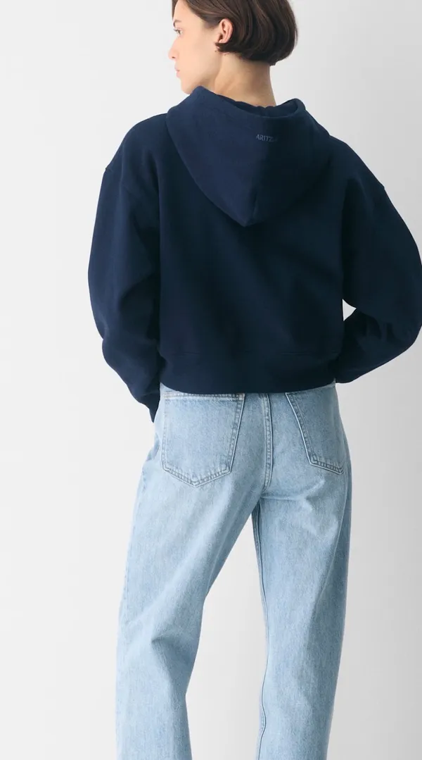 Aritzia Cozy Sweatfleece Boyfriend Boxy Zip Hoodie - Image 2