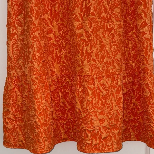 THML Orange Floral Dress M - Image 8