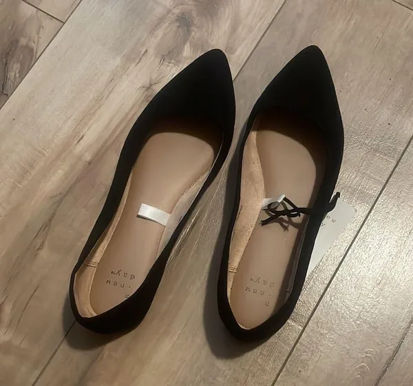 A New Day black ballet flat pointed toe shoes black size 7 - Image 6