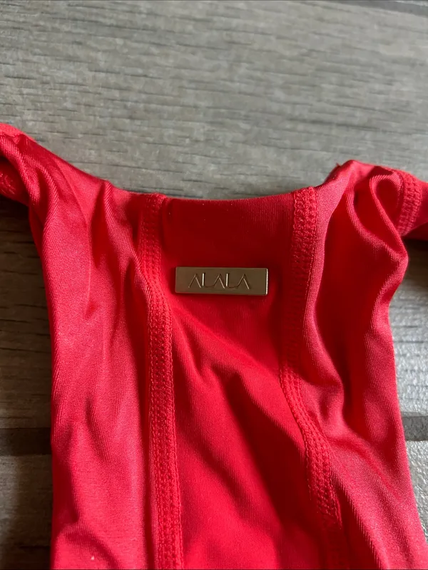 Alala Red Racerback Sports Bra - Image 3
