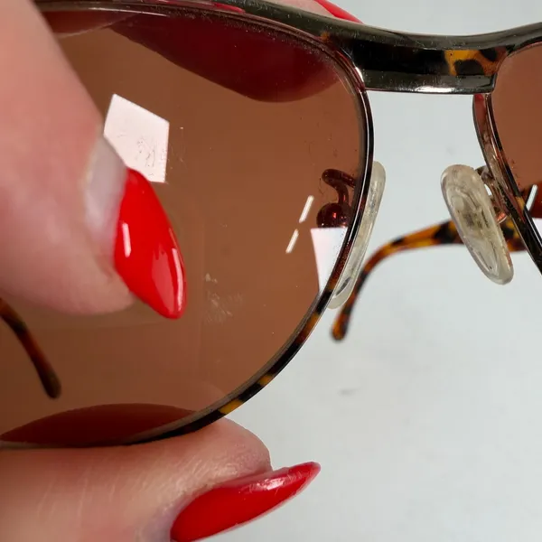 VTG Y2K Fendi Sunglasses FS 118 Tortoise Gold Shield Wrap Made in Italy Vintage - Image 6