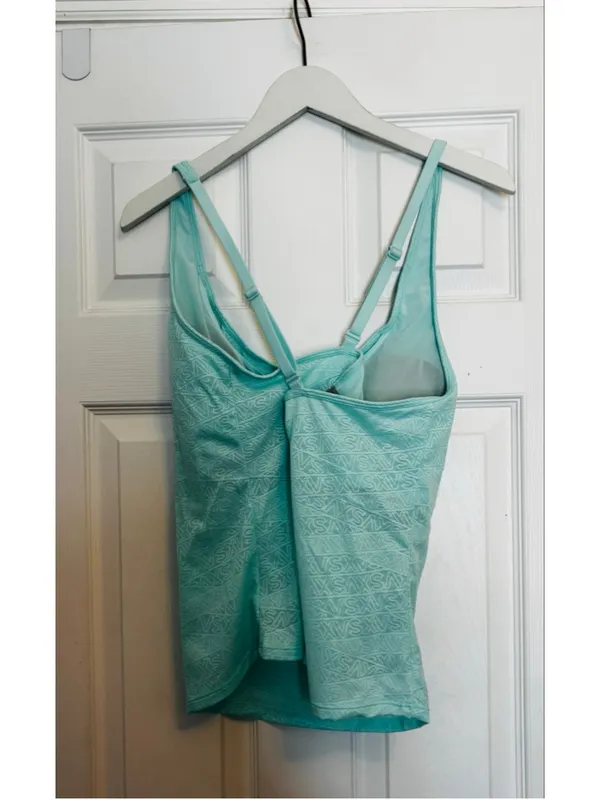 Victoria's Secret Tank Top Size XL Green Athletic Racerback - Image 4