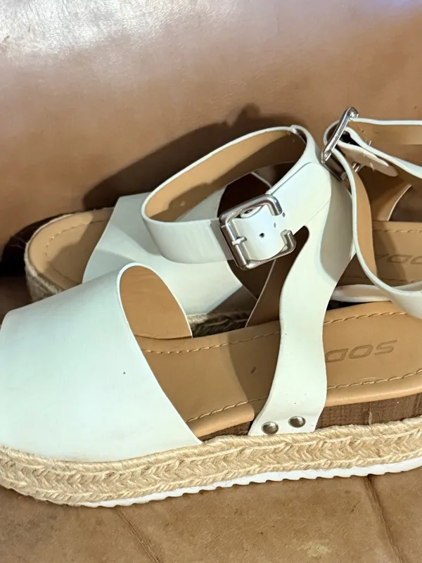 Soda White Sandals - Image 3