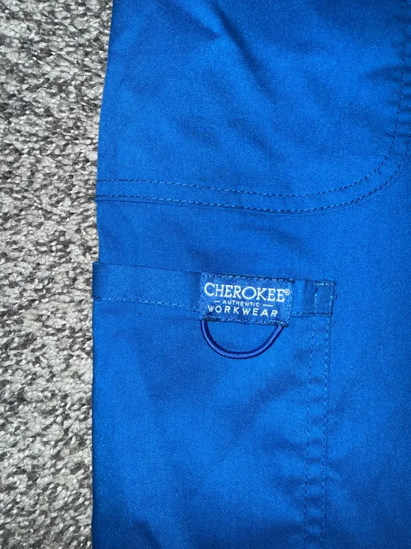 Cherokee Royal Blue Scrub Pants - Image 2