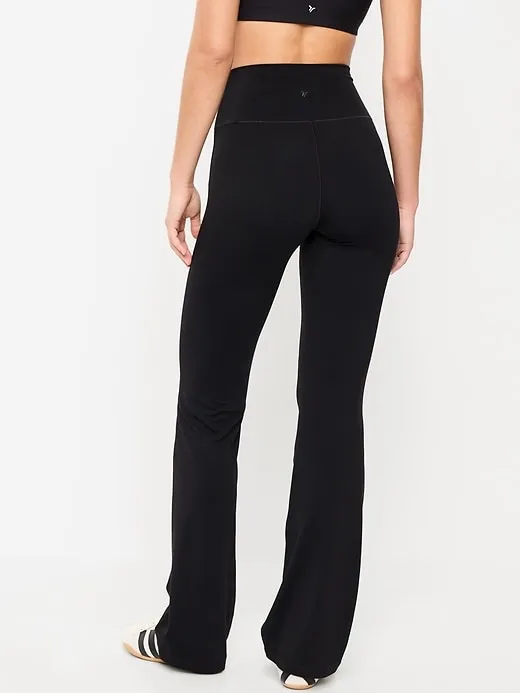 Old Navy Women’s Studiosmooth Go Dry High Rise Flare Leggings in Black M - Image 2