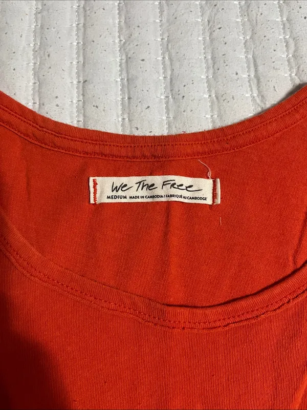 Free People Bright Red Sleeveless Peplum Tank - Image 2