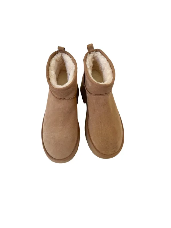 NEW UGG Classic Ultra Mini New Heights Platform Boot Women Size 12 with Flaw - Image 2