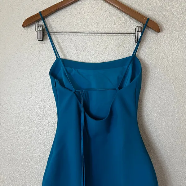 Cinq à Sept Blue Cairen Thigh slit bodycon midi dress WOMENS 0 - Image 6