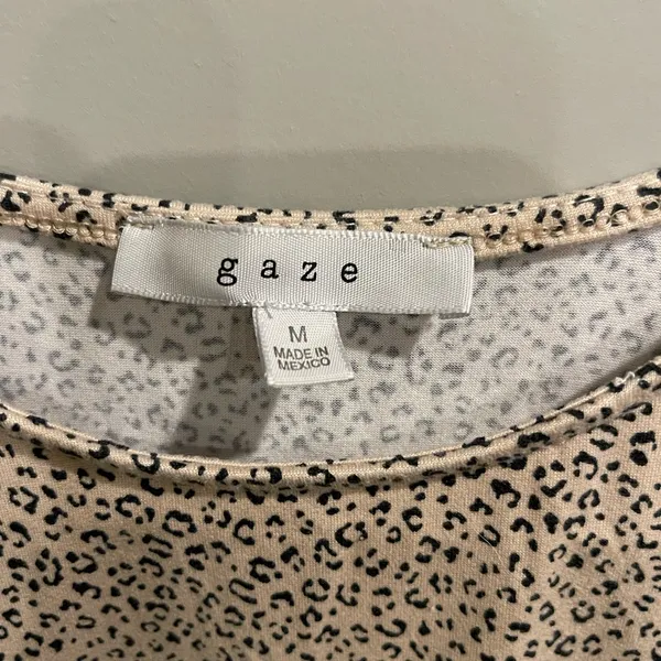 Cheetah Print Tank Top Black Size M - Image 2