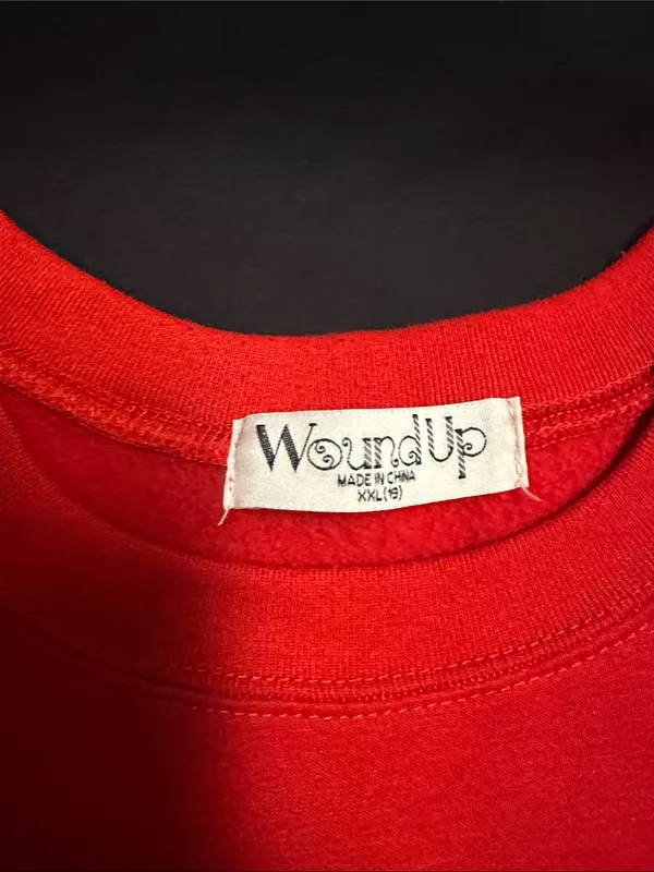 Wound Up Red "Merry & Bright" Woman’s Holiday Sweatshirt - Image 2