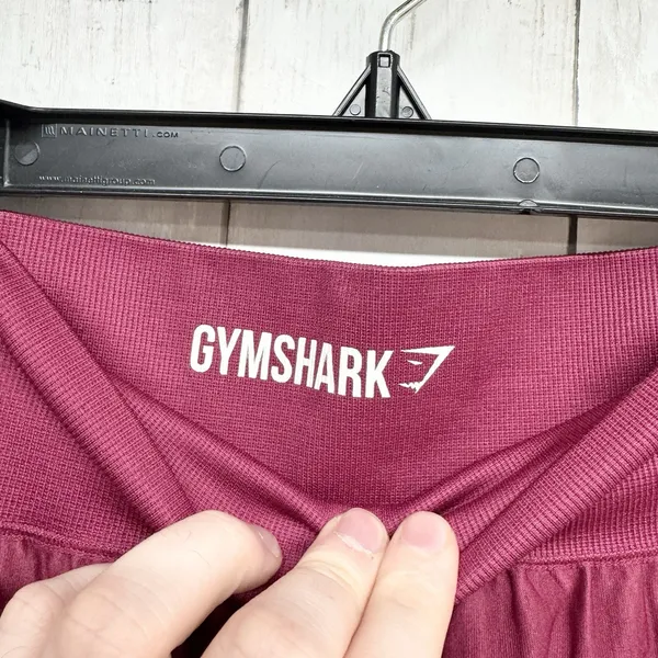 Gymshark‎ Pants Women Waist 25" XS/Small Maroon Colorblock Compression Leggings - Image 4