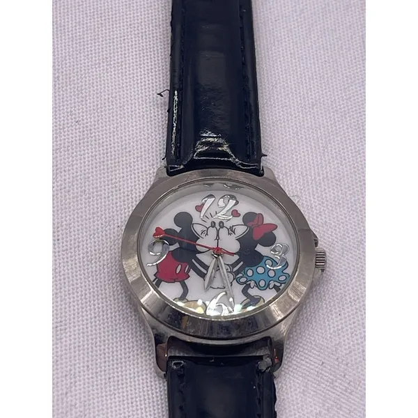 MICKEY MOUSE Authentic "DISNEY" Women's Watch-Leather Needs‎ Battery - Image 2