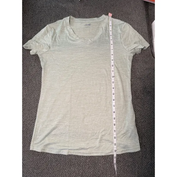 AVIA Womens Light Green V Neck Short Sleeve T Shirt Athletic‎ Top Size Small - Image 4