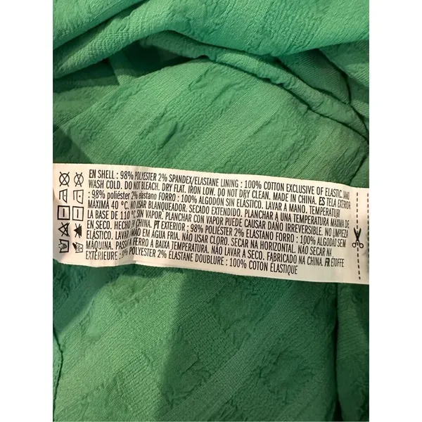 Forever 21 Tiered Midi Dress in Green Size S - Image 6